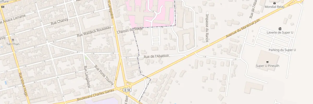 Plan du 8 Rue de l’Abattoir à Pineuilh