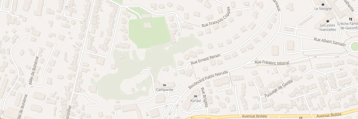 Plan du 26 Rue Ernest Renan au Mans