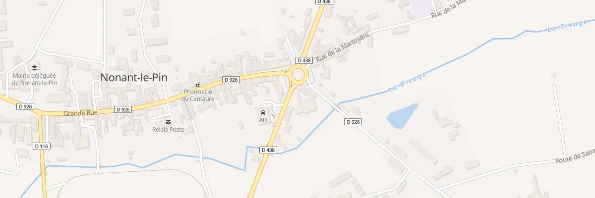 Plan du 4 Rte de Sees Nonant Le Pin à Merlerault-le-Pin