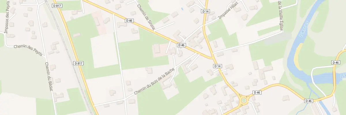 Plan du 2 Che du Bois de la Bâche à Bordes