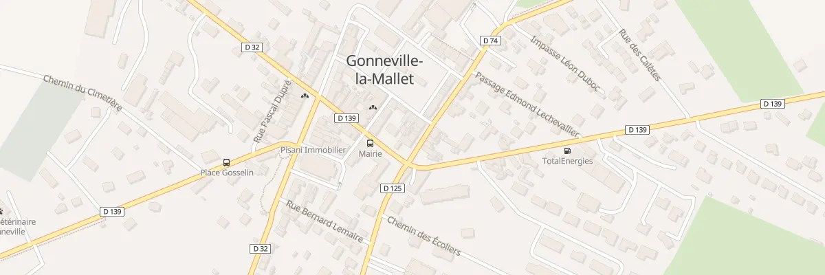 Plan du 1 Rue Léon Duboc à Gonneville-la-Mallet