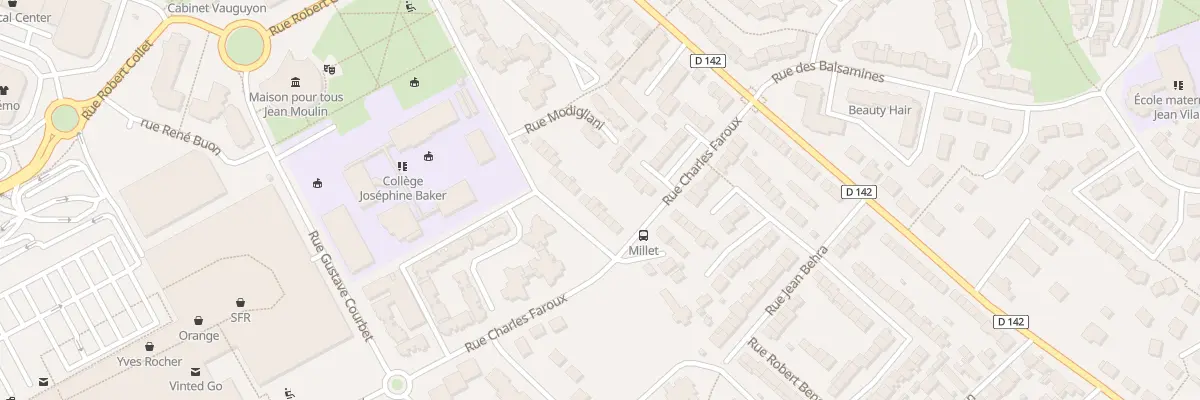 Plan du 10 Rue Jacques Millet au Mans