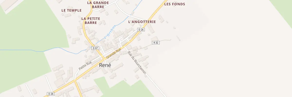 Plan du 1 Rue de Bourchemin à René