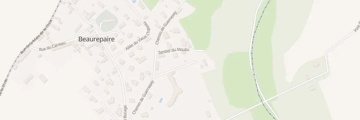 Plan du 1 Sen du Moulin à Beaurepaire