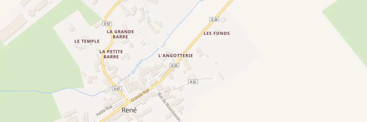 Plan du 1 Grande rue à René
