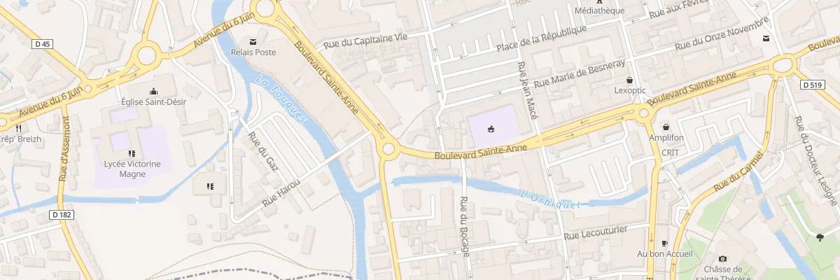 Plan du 70 Bd Sainte-Anne à Lisieux