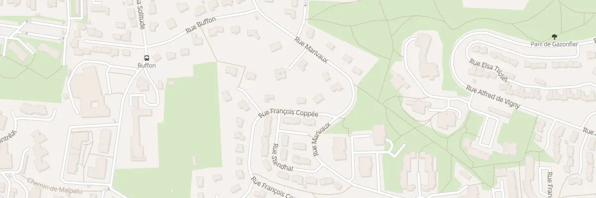 Plan du 4 Rue François Coppée au Mans