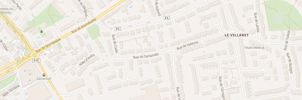 Plan du 8 Rue de Santander au Mans