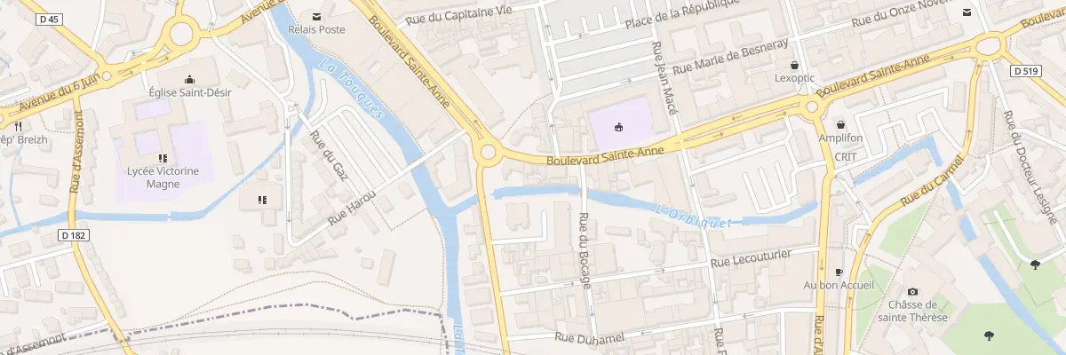 Plan du 43T Bd Sainte-Anne à Lisieux