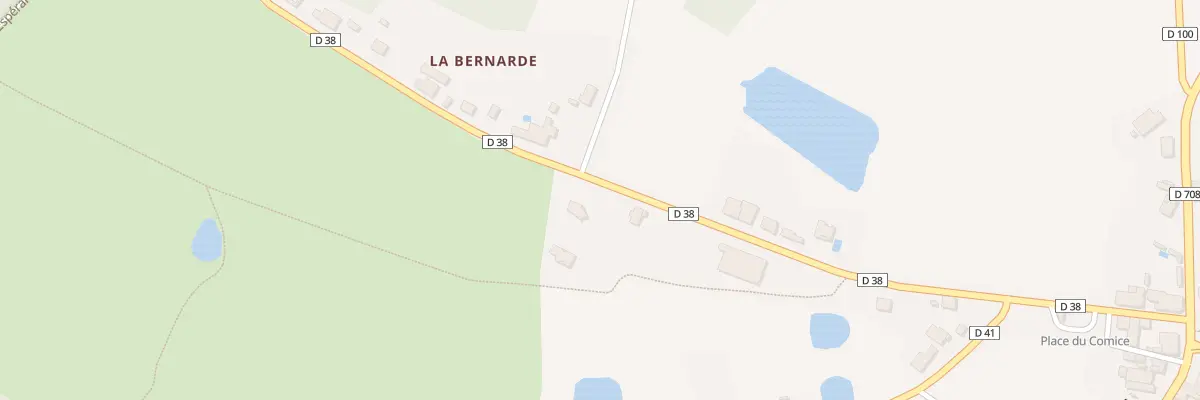 Plan du 1054 La Bernade à Échourgnac