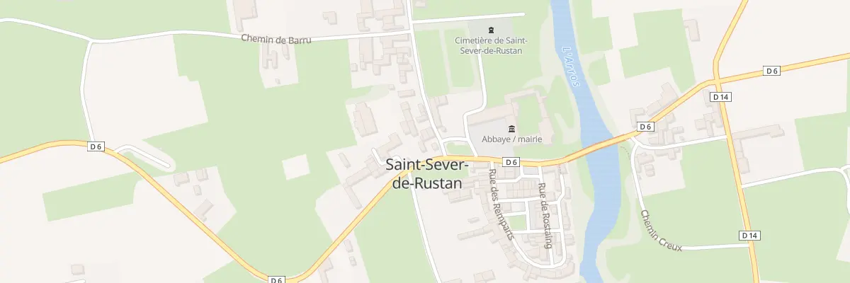 Plan du 2 Rte Labastide Darre à Saint-Sever-de-Rustan