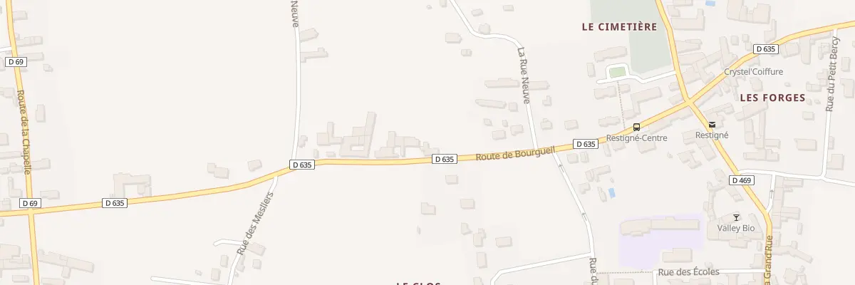 Plan du 22 Rte de Bourgueil à Restigné