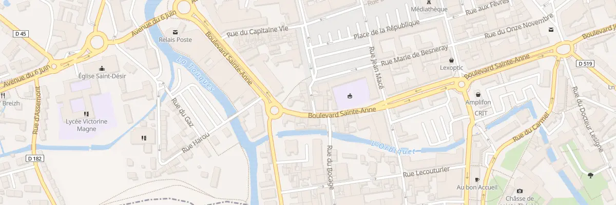 Plan du 26 Rue Caroline Duchemin à Lisieux