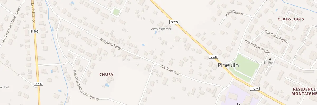 Plan du 52 Rue Jules Ferry à Pineuilh