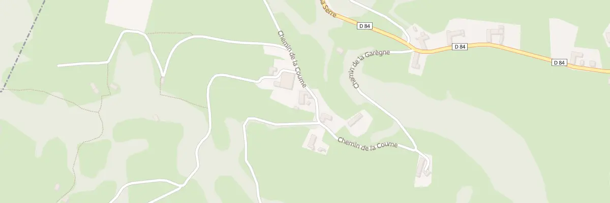Plan du 3 Che de la Coume à Banios