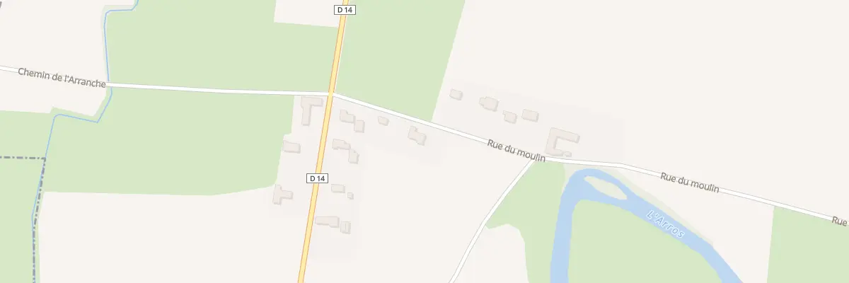 Plan du 4 Rue du Moulin à Goudon