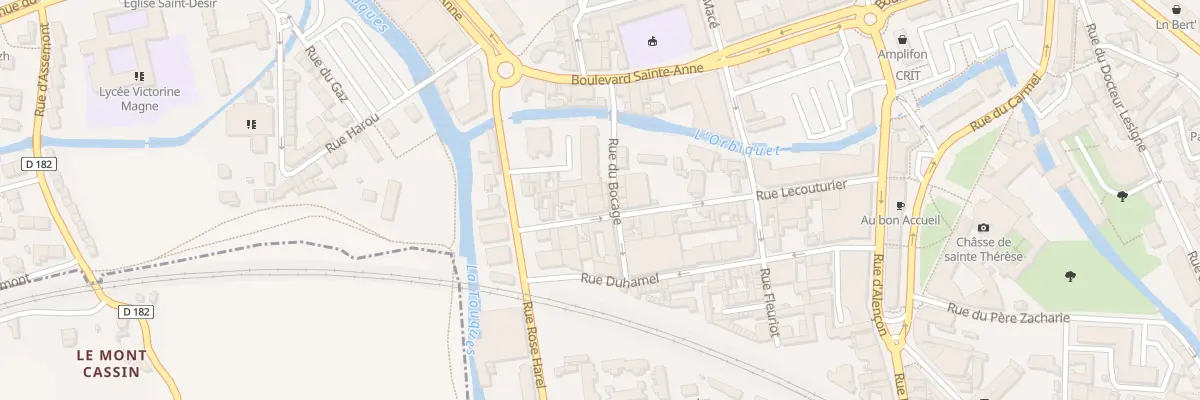 Plan du 10 Rue Bocage à Lisieux