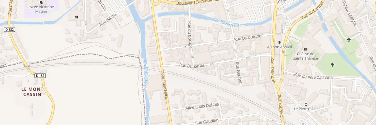 Plan du 22 Rue Bocage à Lisieux