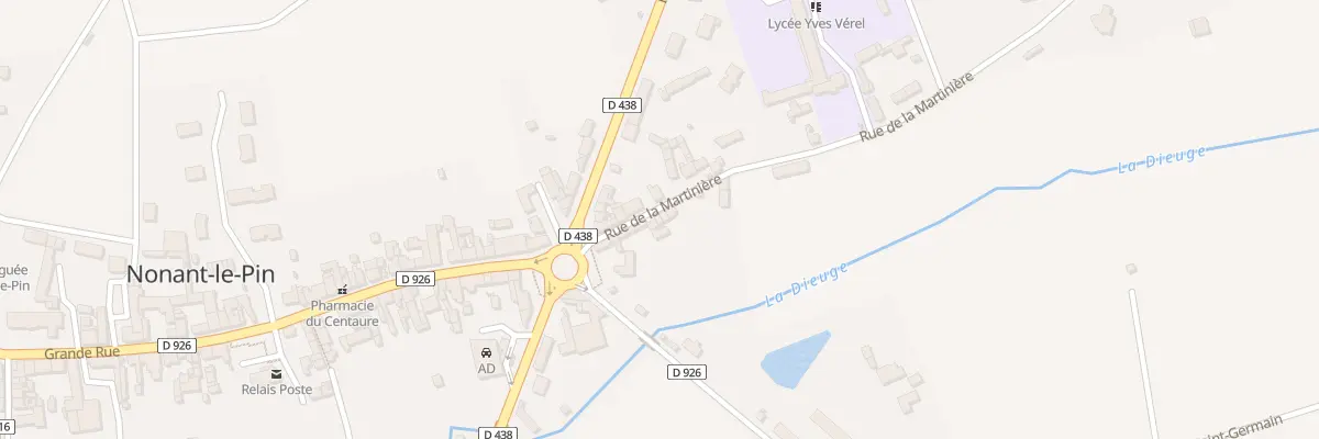 Plan du 5 Rue de la Martinière à Merlerault-le-Pin