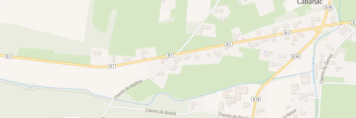 Plan du 2 Che de Mailhos à Cabanac