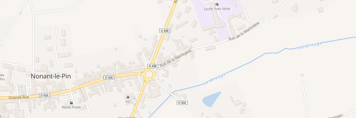 Plan du 7 Rue de la Martinière à Merlerault-le-Pin