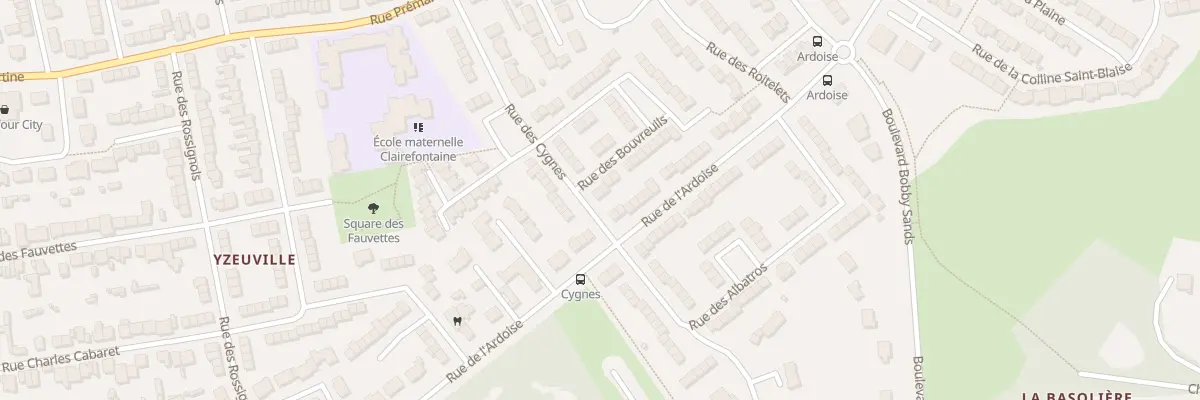 Plan du 2 Rue des Bouvreuils au Mans