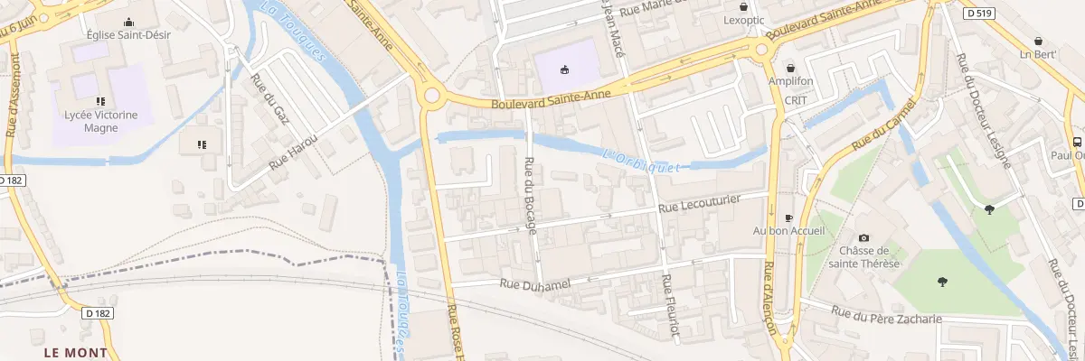 Plan du 7 Rue Bocage à Lisieux
