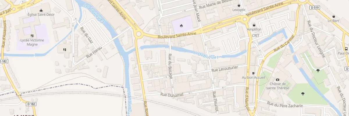 Plan du 5 Rue Bocage à Lisieux