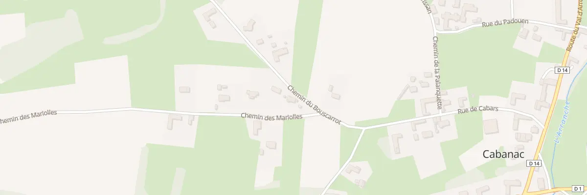 Plan du 2 Chem du Bouscarrot à Cabanac