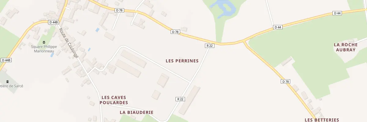 Plan du 5514 Les Perrines à Sarcé