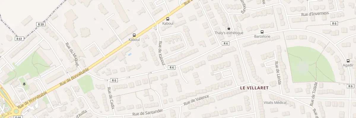 Plan du 25 Rue du Villaret au Mans