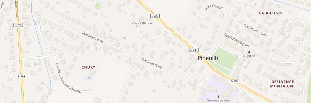 Plan du 56 Rue Jules Ferry à Pineuilh