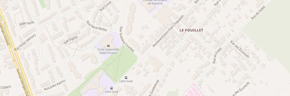 Plan du 45 Bd Jean-Yves Chapalain au Mans