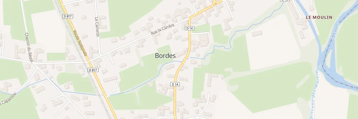 Plan du 11 Rte des Pyrenées à Bordes