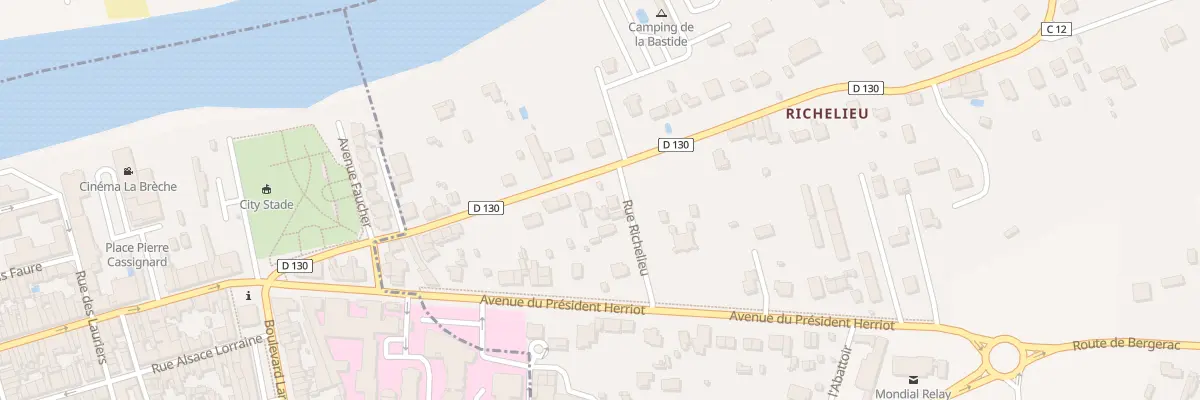 Plan du 17 Av Georges Clémenceau à Pineuilh