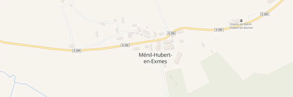 Plan du Bourg à Ménil-Hubert-en-Exmes