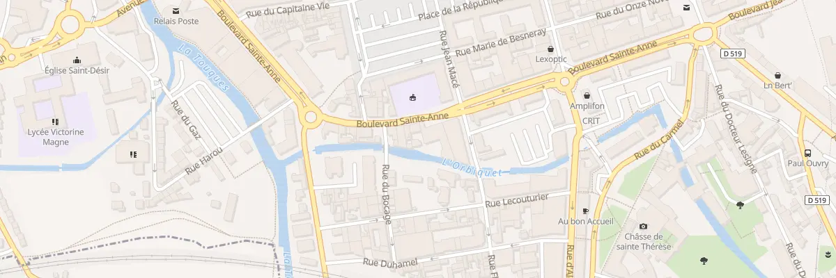 Plan du 35 Bd Sainte-Anne à Lisieux
