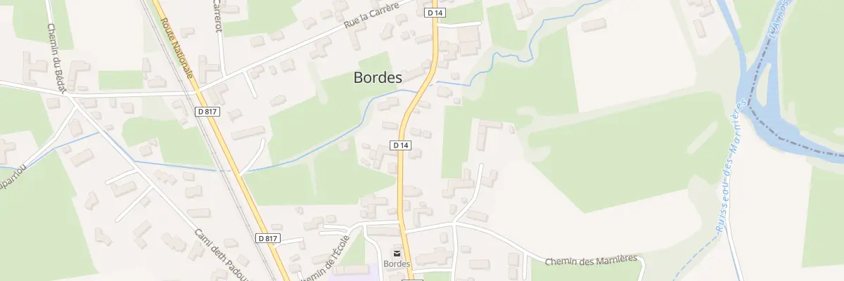 Plan du 6 Rte des Pyrenées à Bordes