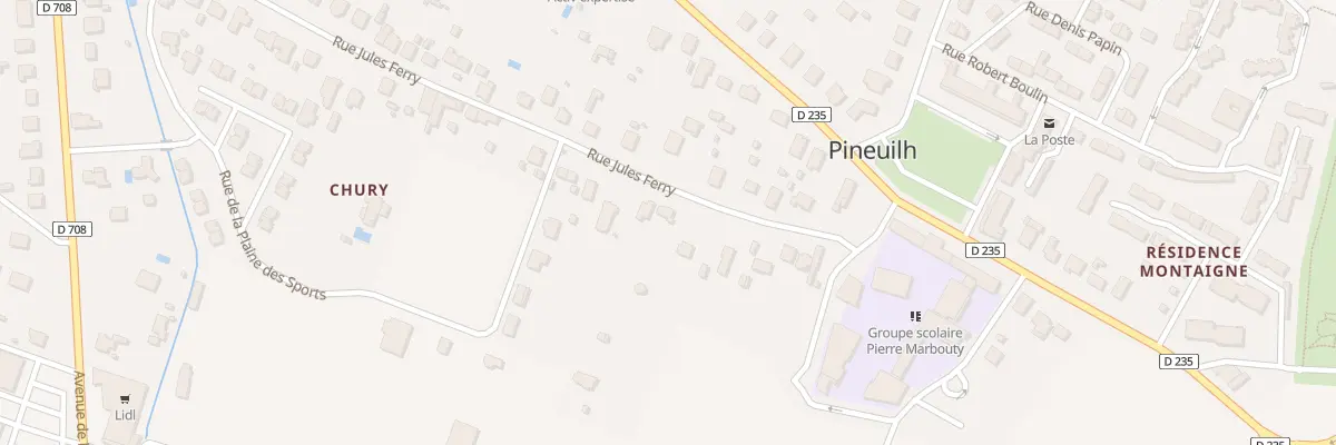 Plan du 41 Rue Jules Ferry à Pineuilh