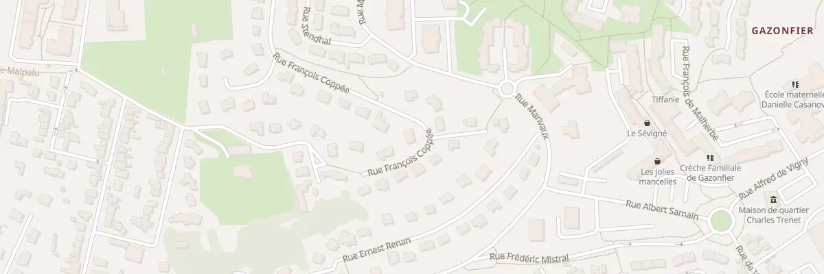 Plan du 54 Rue François Coppée au Mans
