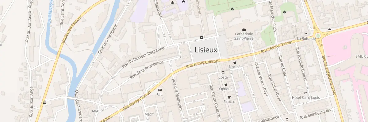 Plan du 54 Rue Henry Chéron à Lisieux