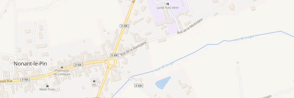 Plan du 9 Rue de la Martinière à Merlerault-le-Pin