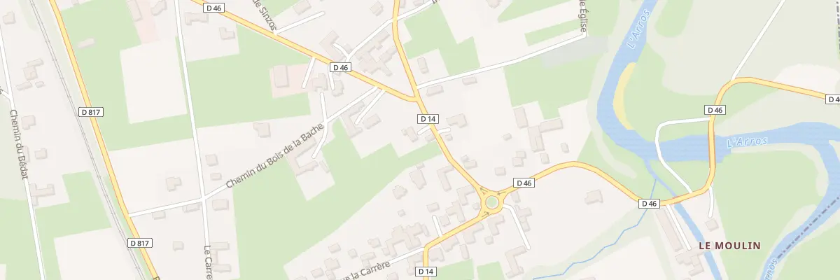 Plan du 37 Rte des Pyrenées à Bordes