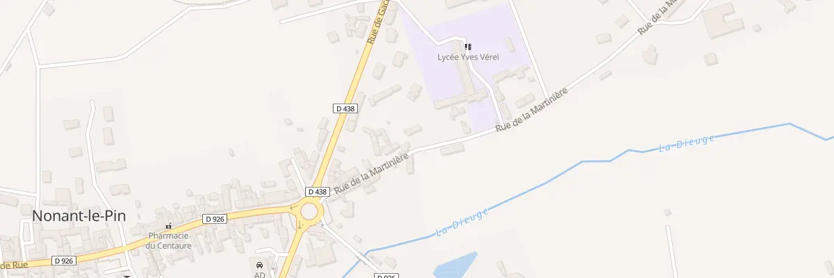 Plan du 14 Rue de la Martinière à Merlerault-le-Pin