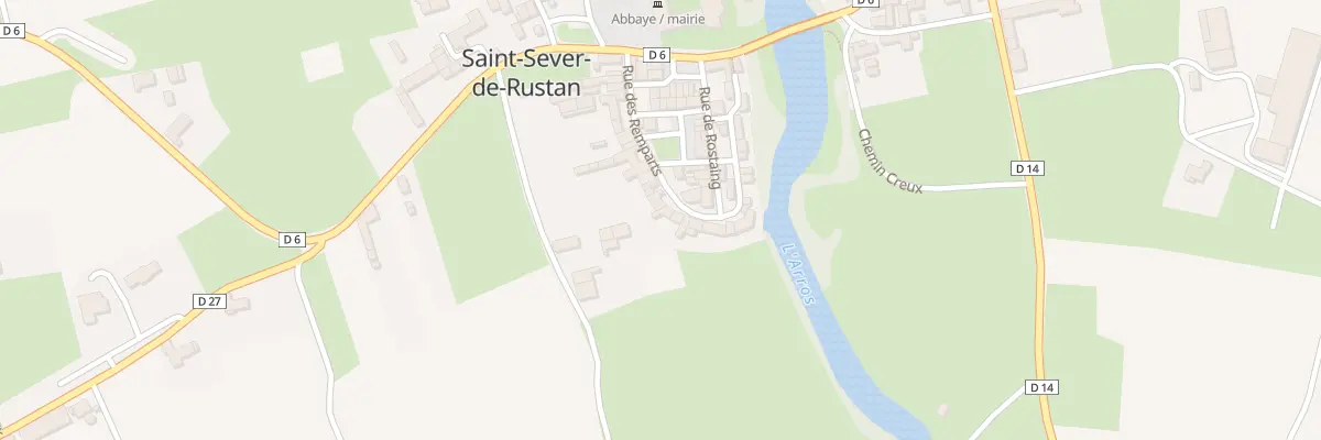 Plan du 28 Rue des Remparts à Saint-Sever-de-Rustan