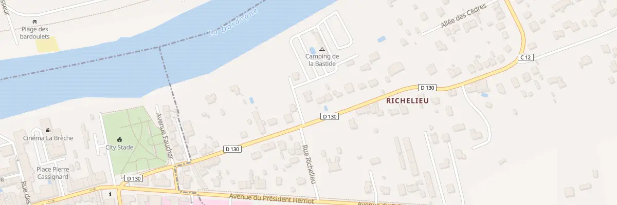 Plan du 22 Av Georges Clémenceau à Pineuilh