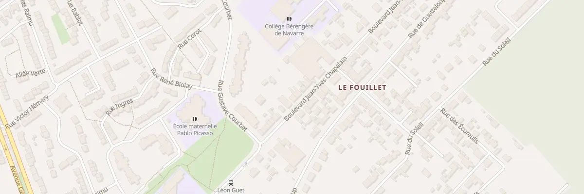 Plan du 55 Bd Jean-Yves Chapalain au Mans
