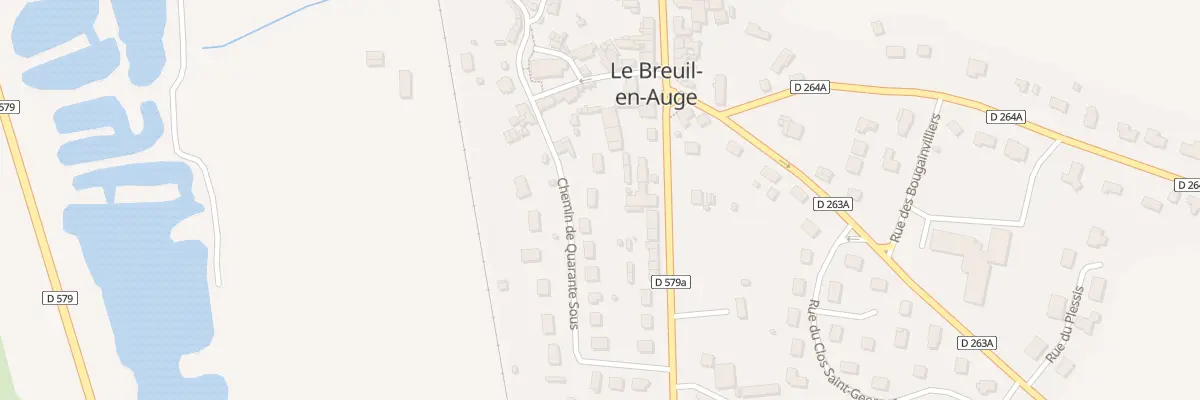 Plan du 5213 Chem de Quarante sous au Breuil-en-Auge