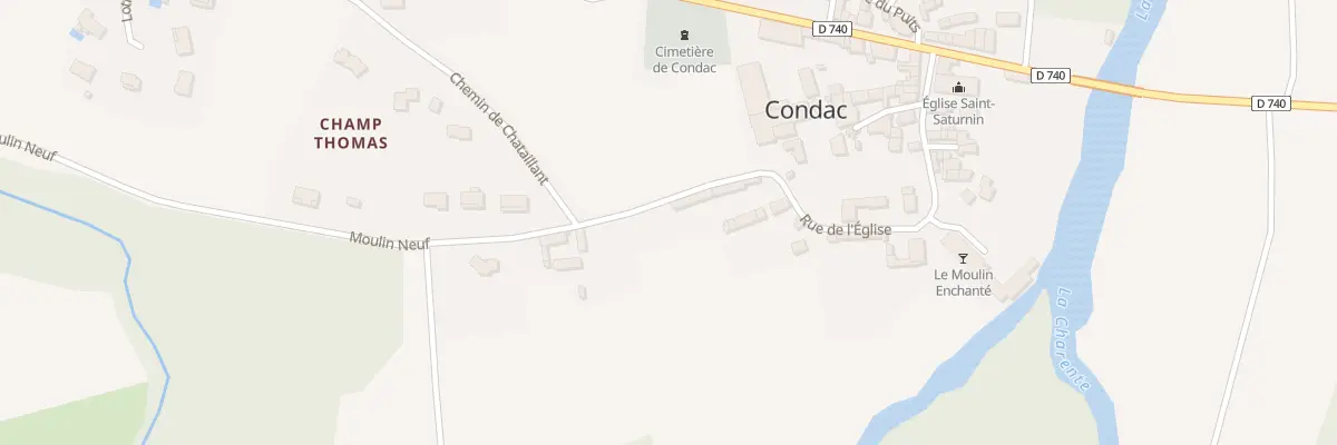 Plan du 21 Rue de l’Église à Condac