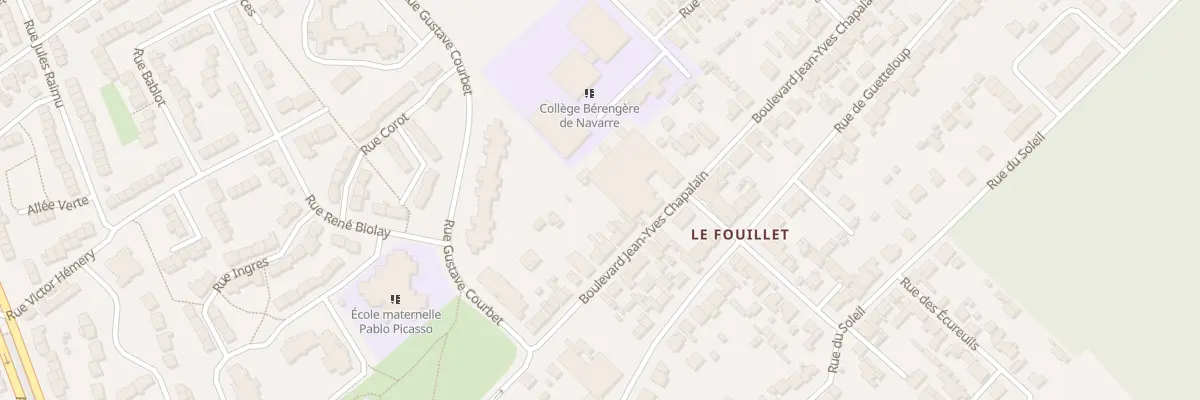 Plan du 61 Bd Jean-Yves Chapalain au Mans